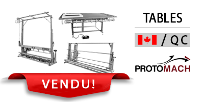 Tables d'assemblage vendu au Québec